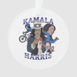 Kamala Harris Bootleg Rap Style Election Ornament