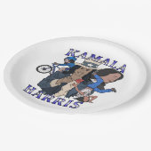 Kamala Harris Bootleg Rap Style Election Pappteller (Schrägansicht)