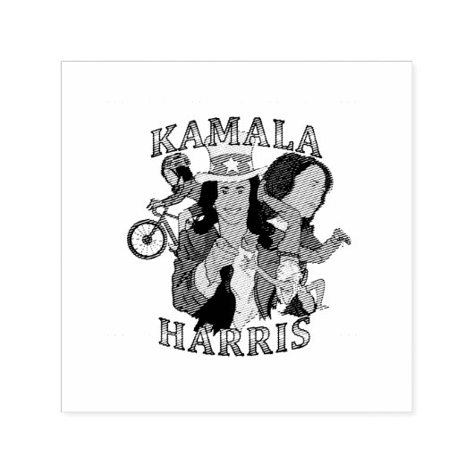 Kamala Harris Bootleg Rap Style Election Permastempel (Design)