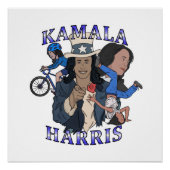 Kamala Harris Bootleg Rap Style Election Poster (Vorderseite)