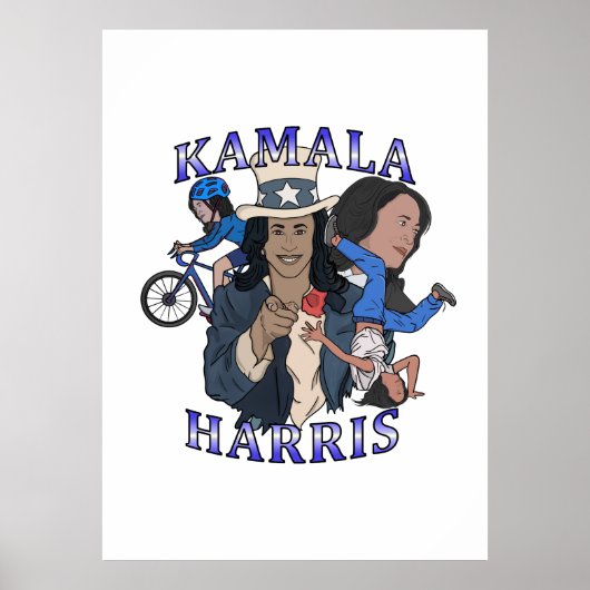 Kamala Harris Bootleg Rap Style Election Poster (Vorne)