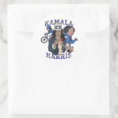 Kamala Harris Bootleg Rap Style Election Runder Aufkleber (Tasche)