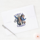 Kamala Harris Bootleg Rap Style Election Runder Aufkleber (Umschlag)