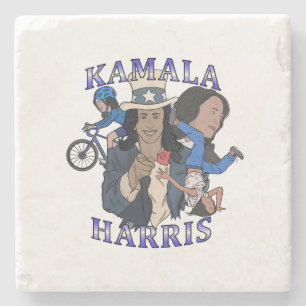Kamala Harris Bootleg Rap Style Election Steinuntersetzer