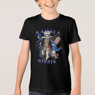 Kamala Harris Bootleg Rap Style Election Tri-Blend Shirt