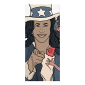 Kamala Harris Bootleg Rap Style Election Werbekarte (Hinten)