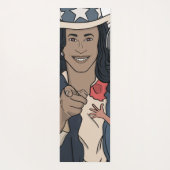 Kamala Harris Bootleg Rap Style Election Yogamatte (Rückseite)