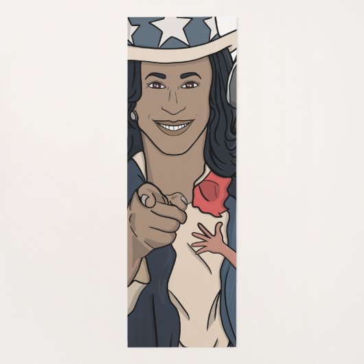 Kamala Harris Bootleg Rap Style Election Yogamatte (Rückseite)