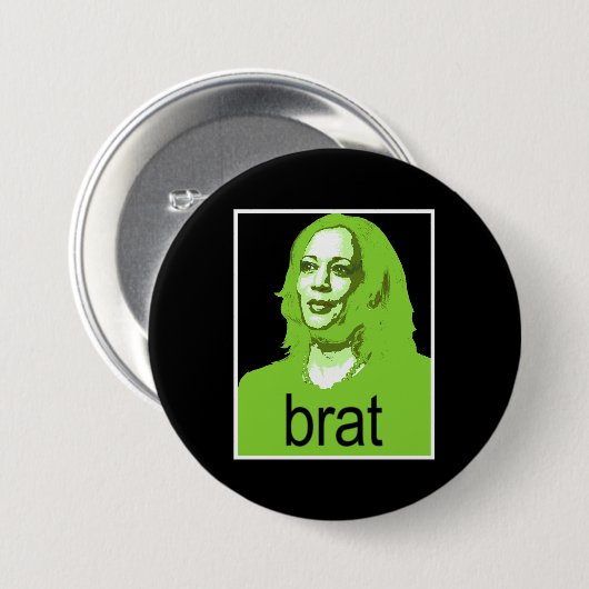 Kamala Harris Brat Button (Vorne & Hinten)