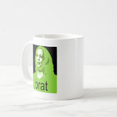 Kamala Harris Brat Kaffeetasse (Vorderseite Links)