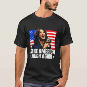 Kamala Harris bringt Amerika wieder zum Lachen Kat T-Shirt