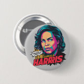 Kamala Harris Button (Vorne & Hinten)