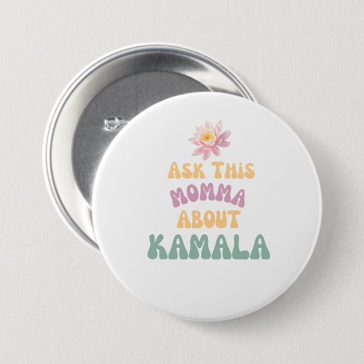 Kamala Harris Button (Vorne & Hinten)