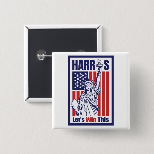 Kamala Harris Button (Vorne & Hinten)