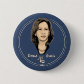 Kamala Harris Button (Vorderseite)