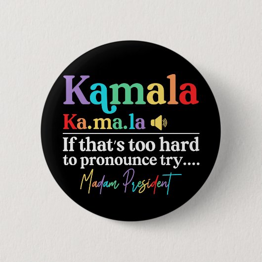 Kamala Harris Button (Vorderseite)