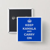 Kamala Harris Button- Behalten Calm Button (Vorne & Hinten)