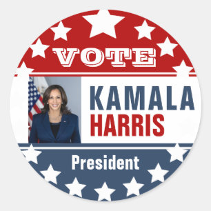 Kamala Harris Campaign Classic Round Sticker