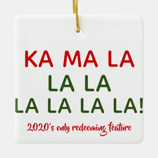 Kamala (Harris) Carol Keramik Keramikornament (Vorderseite)