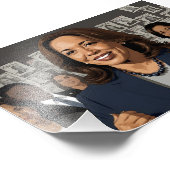 Kamala Harris Cartoon Fotodruck (Ecke)
