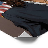Kamala Harris Cartoon Poster (Ecke)