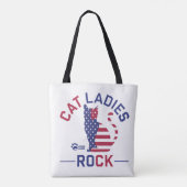 KAMALA HARRIS CAT LADIES ROCK! Tragetasche Tasche (Rückseite)