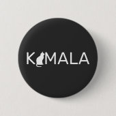 Kamala Harris Cat Lady, Cat Lady Liebe Kamala Button (Vorderseite)