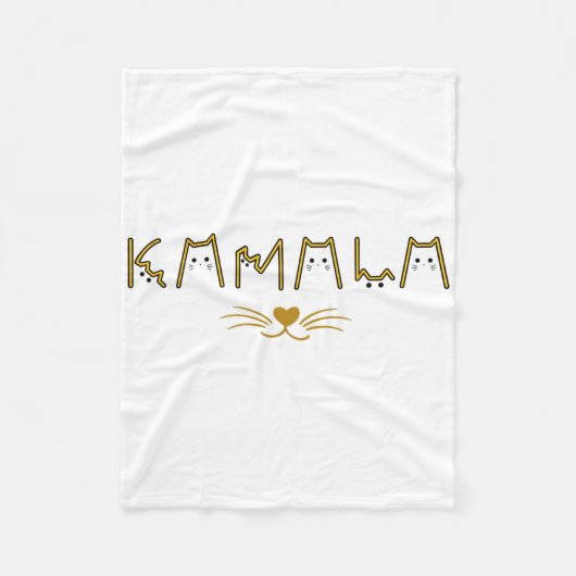 Kamala Harris Cat Ladys and Cat Typ Fleecedecke (Vorderseite)