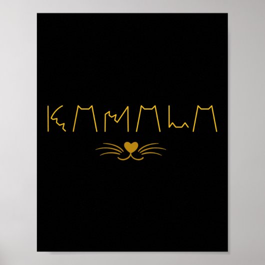 Kamala Harris Cat Ladys and Cat Typ Poster (Vorne)