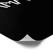 Kamala Harris Cat Lettering Positiver Funny Poster (Ecke)