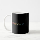 Kamala Harris Cat Vintag Lettering Positiver Funny Kaffeetasse (Links)