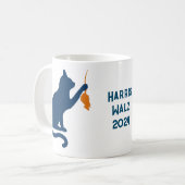 Kamala Harris Cat w Orange Rat Kaffeetasse (Vorderseite Links)