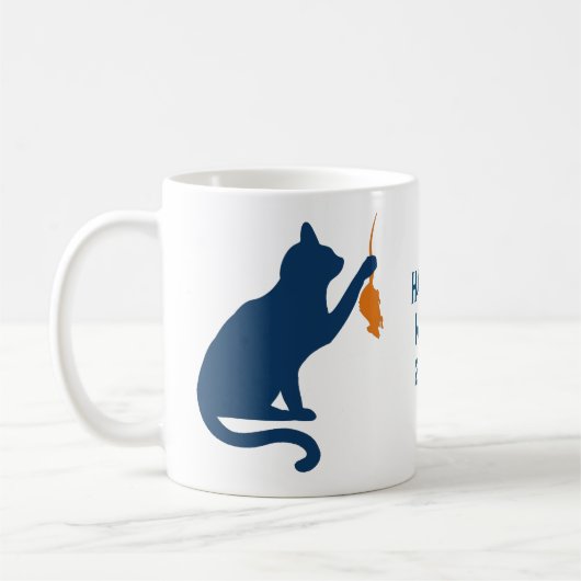 Kamala Harris Cat w Orange Rat Kaffeetasse (Links)