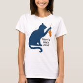 Kamala Harris Cat w Orange Rat T-Shirt (Vorderseite)