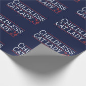 Kamala Harris - Childless Cat Lady 2024 I Geschenkpapier (Ecke)