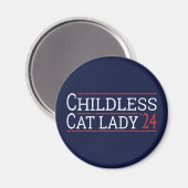 Kamala Harris - Childless Cat Lady 2024 I Magnet (Vorderseite/Rückseite)