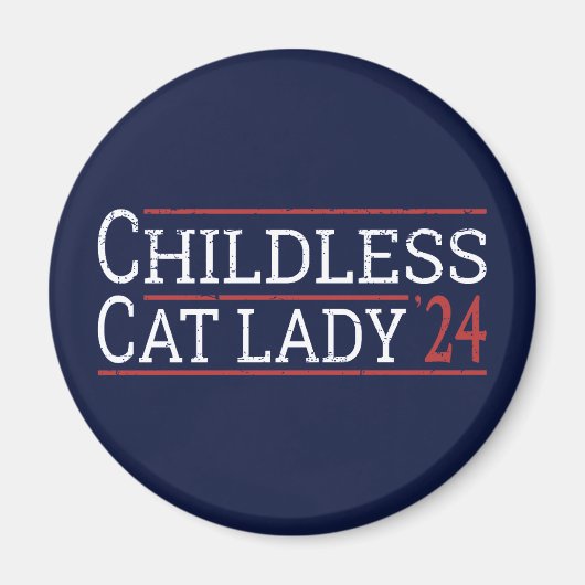 Kamala Harris - Childless Cat Lady 2024 I Magnet (Vorne)