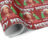 Kamala Harris Christmas Geschenkpapier (Rolleneckpunkt)