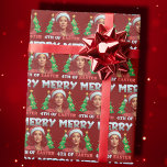 Kamala Harris Christmas Geschenkpapier<br><div class="desc">Kamala Harris Weihnachtsfeier Weihnachtsmannmütze Merry 4. Osterpackpapier</div>