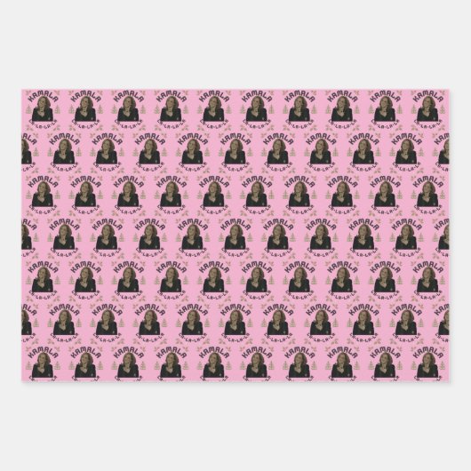 Kamala Harris Christmas Geschenkpapier Set (Vorderseite)