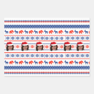Kamala Harris Christmas Geschenkpapier Set