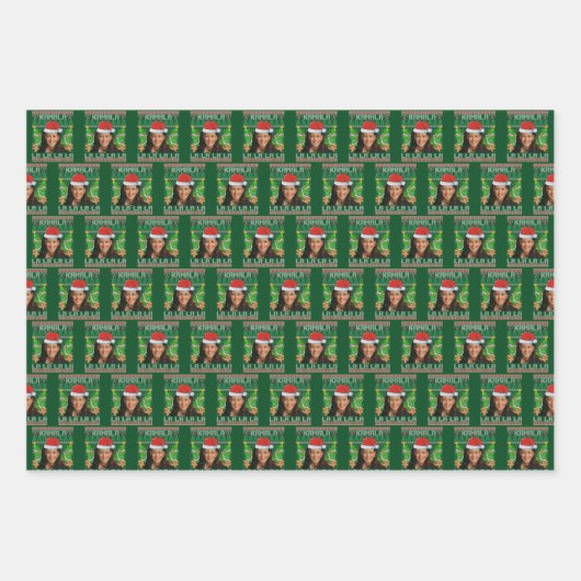 Kamala Harris Christmas Geschenkpapier Set (Vorderseite)