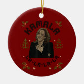 Kamala Harris Christmas Keramik Ornament (Vorne)