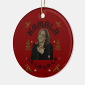 Kamala Harris Christmas Keramik Ornament (Links)