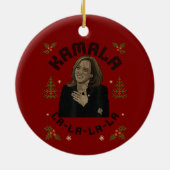 Kamala Harris Christmas Keramik Ornament (Hinten)