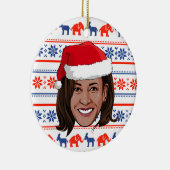 Kamala Harris Christmas Keramik Ornament (Rechts)