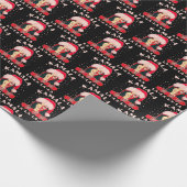 Kamala Harris Christmas Ugly Sweater Geschenk Blac Geschenkpapier (Ecke)