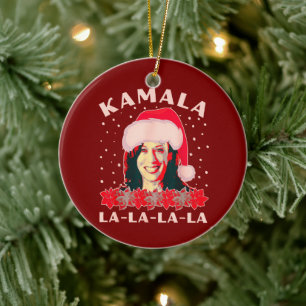 Kamala Harris Christmas Ugly Sweater Gift Keramik Ornament