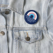 Kamala Harris Coconut Tree Trans Pride Flag Button (Beispiel)