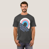 Kamala Harris Coconut Tree Trans Pride Flag T-Shirt (Vorne ganz)